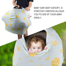 Stretchy Baby Car Seat Covers for Newborns, Infant Car Canopy Extra Soft and Stretchy Nursing Covers for Moms (Shinning Night) by TinyTreasures Baby Boutique