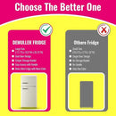 Retro Mini Fridge 3.5 Cu.ft Small Refrigerator with Top Freezer Compact Fridge Apartment Size Refrigerator Dual Door with Handles for Home Office Dorm by CozyNest Decor