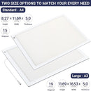 LED Tracing Light Box, 19" Ultra-Thin Light Pad with Adjustable Brightness, Includes USB Cable, Adapter, Paper, and Clip. Portable Drawing Board for Sketching, Cricut Projects, and More by TinyTreasures Baby Boutique