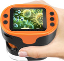 1000X Handheld Microscope for Kids 4K 2.0" Screen Rechargeable Mini Pocket Digital Microscopes w/Slides Kit Portable Edu Gift Age 4-6 8-12 Children Students by TinyTreasures Baby Boutique