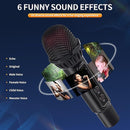 Karaoke Microphone Machines Kids Adults, Karaoke Machine Bluetooth Sound Effects, Bluetooth Wireless Speakers Kareokee Machine Light TF Card/USB Portable Home Party Outdoor/Indoor, Black by TinyTreasures Baby Boutique