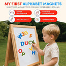 JoyCat Silicone Alphabet Magnetic Letters, 26 Uppercase ABC Fridge Magnets for Toddlers 1-3 & Kids, Baby Learning Refrigerator Toy Set, Preschool Birthday Gifts for Boys & Girls (Vibrant Color) by TinyTreasures Baby Boutique