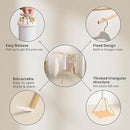 Clothes Drying Rack 4 Legs,Laundry Hanger Dryer Rack,Portable Drying Rack,Foldable Drying Rack-Drying Rack Clothing Laundry Bedroom Household Wooden-12rods by CozyNest Decor