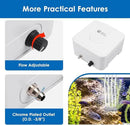 AquaMiracle Pond Aeration Kit Pond Air Pump Koi Pond Aerator for Pond up to 3000 Gallons Pond Deicer All-in-One Pond Aeration System with 4-Outlet Airline Tubing Air Stones Check Valves