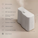Vitruvi Cloud Bedside Humidifier, White Humidifier, 24 Hr Run Time, 602ft Coverage, Large Home Bedroom, Baby Room - Includes 3 Month Filter by TinyTreasures Baby Boutique