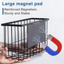 dedoot Magnetic Holder Locker 14.1"x 3.9"x 7" Strong Magnetic Black Mesh Holder Magnetic Basket Organizer Shelf Rack for Whiteboard,Fridge, Sponge, Recipe, Beverage,Refrigerator,Office File Foil by CozyNest Decor