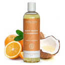 SoCal Suds & Company Baby Shampoo & Body Wash, 2-in-1 Organic Gel - Gentle Castile Soap with Vitamin-Infused Oils & Botanicals - Natural Care for Sensitive Skin Hypoallergenic - 12oz Sweet Orange by TinyTreasures Baby Boutique