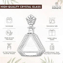 Triangle Whiskey Decanter 650ml – Premium Glass Liquor Decanter with Solid Glass Stopper – Stylish Barware for Bourbon, Scotch & Spirits – Gift-Ready Packaging for Home, Office, Bar, Man Cave Decor by CozyNest Decor