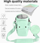 Water Bottle Holder with Strap 32 40oz Crossbody Insulated Water Bottle Carrier Sling Bag with Adjustable Wide Strap and Phone Purse 5 Pockets for Walking Hiking Gym Travel by TinyTreasures Baby Boutique