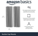 Amazon Basics Portable Blackout Curtain Shade with Suction Cups, 50"W x 78"L, 2-Pack, Dark Grey by TinyTreasures Baby Boutique