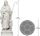 Design Toscano EU1785 Jesus The Good Shepherd Religious Garden Statue, 12 Inches Wide, 8 Inches Deep, 28 Inches High, Antique Stone Finish by GreenHaven Gardens