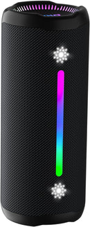 Bluetooth Speakers Wireless Loud Stereo Sound IPX7 Waterproof Outdoor Portable 25W Super Bass Speaker for Home Party Beach with 24H Playtime Colorful Lights BT5.3 TWS Pairing Birthday Gift Black by TinyTreasures Baby Boutique