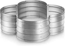 Galvanized Raised Garden Beds Outdoor // 3×3×1 ft Planter Raised Beds for Gardening, Vegetables, Flowers // Large Metal Garden Box (Silver) // Patented Tool-Free Design by GreenHaven Gardens