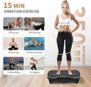 Vibration Plate Exercise Machine,Vibration Plate for Lymphatic Drainage,Whole Body Vibration Platform Portable Home for Weight Loss Muscle Toning & Fitness. by CozyNest Decor