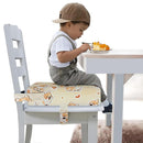 Toddler Booster Seat for Dining Table, Portable Booster Seat for Kitchen Chair, 4 Inch High-Density Foam Cushion with Adjustable Safety Straps and Non-Slip Bottom, Perfect for Kids Travel and Daily by TinyTreasures Baby Boutique