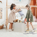 DULLEMELO Extra Large Storage Baskets, Fabric Storage Bins for Organizing Shelves Nursery Toys Books, Closet Baskets and Bins with Handles, Beige, 2-Pack by TinyTreasures Baby Boutique