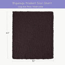 Bigacogo Chunky Knit Throw Blanket for Couch, 51x63 inches, 100% Hand Knitted with Thick Jumbo Chenille Yarn, Cozy Soft Large Rope Knot Cable Crochet Blankets for Sofa Bed Living Room, Chocolate by CozyNest Decor