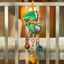 TUMAMA Baby Toys for 3 6 9 12 Months, Dinosaur Hanging Rattle Toys Crinkle Squeaky Sensory Toys with Mirror, Bell, Car Seat Stroller Mobile Toys for Boys, Girls Newborn Infant Toddler by TinyTreasures Baby Boutique