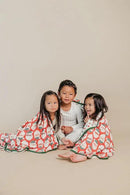 Copper Pearl Jumbo Premium Knit 3 Layer Stretchy Throw Blanket 'Claus' by CozyNest Decor