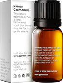 Gya Labs Roman Chamomile Essential Oil for Diffuser - 0.34 Fl Oz - 100% Pure Natural Roman Chamomile Oil for Skin, Hair, Face, Aromatherapy & Candle Making Scent by CozyNest Decor