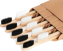 Biodegradable Bamboo Toothbrushes, 10 Piece BPA Free Soft Bristles Toothbrushes, Natural, Eco-Friendly, Green and Compostable by TinyTreasures Baby Boutique