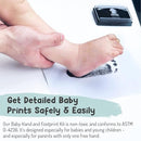Baby Hand and Footprint Kit by Forever Fun Times | Get Hundreds of Detailed Prints with One Baby Safe Ink Pad | Easy to Clean, and Works with Any Paper or Card | Clean and Safe (Blue, Small) by TinyTreasures Baby Boutique