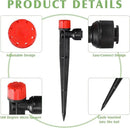 100 Pcs Drip Irrigation Emitters for 1/4'' Irrigation Tubing Adjustable Water Flow Drip Emitters with Stake Drip Irrigation System Irrigation Drippers with 360 Degree Sprayer for Garden Patio by GreenHaven Gardens