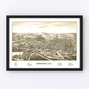 Vintage Map of Johnstown, New York 1888