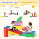 Lischwert Foam Climbing Blocks, Soft Climbing Toys for Toddlers, 9 Pieces Crawl and Climb Foam Playset with Cushion Pad, Indoor Climber Activity Play Set for Kids Age 1+(Colorful) by TinyTreasures Baby Boutique