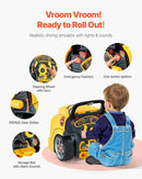 VEVOR Engine Toy, 60 Pieces, Kids Mechanic Car Repair Set with Removable Parts, Lights and Sounds, Steering Wheel and Horn, Kids Mechanic Workshop Set for Toddler Ages 3 Years and Up, Yellow by TinyTreasures Baby Boutique