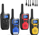 Wishouse Walkie Talkies for Adults Long Range-Rechargeable 4 Pack 2 Way Radios, Hiking Accessories Camping Gear Xmas Birthday Gift for Kids Family with Lamp,SOS Siren,NOAA Weather Alert,Easy to Use by TinyTreasures Baby Boutique