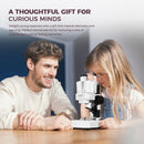 ESAKO Dual LED Kids Microscope - 52+ Piece Science Kit with Mineral & Insect Specimens, 10 Prepared Slides & 10 DIY Blank Slides, Microscope kit for Kids 8-12 by TinyTreasures Baby Boutique