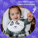 Silly Goose Silicone Animal Baby Bibs for Babies and Toddlers, Waterproof, Adjustable, Soft, Extra Wide Food Catcher Pocket (Baby Panda) by TinyTreasures Baby Boutique