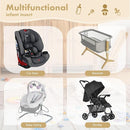 Infant Car Seat Insert, 2-in-1 Head & Body Carseat Support for Baby Newborn Toddler with Strap Covers, Reversible Ultra-Soft Cushion for Baby Carseat, Stroller, Swing & Bouncer by TinyTreasures Baby Boutique