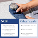 Nori Trim Fabric Shaver - Lint Remover for Clothes & Furniture Couch Pilling - Sweater Pill Remover - Clothes Shaver with 6 Precision Blades - Wireless and Rechargeable - Navy
