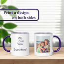 Personalized Coffee Mug, Custom Photo Text 11 Oz Ceramic Mug, Customized Picture Name Tea Cup, Unique Gift Idea, Taza Cafe Personalizadas Fotos, Cute Custom Gifts Mom Women Men, Mother's Day, Navy by TinyTreasures Baby Boutique