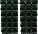 Self Watering Wall Planter | 36 Pots Vertical Garden Planter for Indoor Plants | Wall-Mounted Stackable wall planter | Hanging Plant Flower Pot Holder | 10.56 Fl Oz Each Individual Pot | Army Green by CozyNest Decor