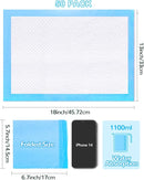Disposable Changing Pad Pack of 50 Baby Incontinence Pad Diaper Changing Pads UnderPads Ultra Soft Super Absorbent Waterproof Mat 13 x18 in by TinyTreasures Baby Boutique
