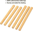 BAMEOS Bamboo Nesting Triangle End Table,Set of 2 Coffee Table Modern Minimalist Side Table for Living Room (Walunt) by CozyNest Decor