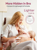 Lulia Breast Pump Hands Free, Wearable Breastfeeding Pump, 4 Modes & 9 Levels, Portable, Painless, Low Noise, BPA Free, Electric Breast Pump with 17/19/21/24MM Flange(1 Pack) by TinyTreasures Baby Boutique