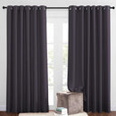 NICETOWN Bedroom Blackout Curtains and Drapes - Window Treatment Thermal Insulated Solid Grommet Blackout Draperies for Bedroom/Living Room (Greyish Purple, Set of 2, 80 by 84 Inch) by TinyTreasures Baby Boutique