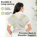 KeaBabies Baby Wrap Carrier - All in 1 Original Baby Carrier Newborn to Toddler Sling, Easy to Wear, Hands Free Bonding, Lightweight, Breathable Infant Wraps (Rhino Gray) by TinyTreasures Baby Boutique