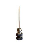Vintage Scroll Solid Brass Lamp Finial Antique Brass, 2.8"h