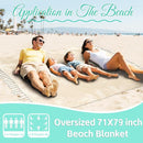 Oversized Turkish Beach Towel Blanket Cotton Giant XL Sandproof Towels Huge Linen XXL Extra Large Big Throw Quilt Blankets for Adults Beige Turtle by TinyTreasures Baby Boutique