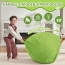2FT Bean Bag Chair, Comfy Bean Bag Chairs with Memory Foam Filled, Fluffy Beanbag Sofa with Dutch Velvet Cover, Teardrop BeanBag Chairs for Living Room, Playroom - Lime by TinyTreasures Baby Boutique