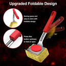 Grill Brush Bristle Free, BBQ Grill Brush for Outdoor Grill, Safe Steam Grill Cleaning Brush with Scraper, Replacement Sponge Heads, Non Metal Bristles for Cast Iron, Stainless-Steel Grates by GreenHaven Gardens