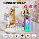 YLL Mini Karaoke Machine for Kids Adults, Portable Bluetooth Speaker with 2 Wireless Microphones, Birthday Gifts Toys for Girls Boys Ages 3, 4, 5, 6, 7, 8, 9,10,11,12+ Years Old Toddler (Royal-Blue) by TinyTreasures Baby Boutique