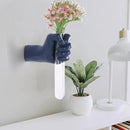 Blue Wall Sculpture,Wall Art Bedoroom,Hand Vase,Funky Flower Vase Decorations,Unique Wall Statue,Home Decor Art by CozyNest Decor