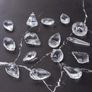 H&D 15pcs Clear Crystal Chandelier Lamp Lighting Drops Pendants Balls Prisms Hanging Glass Prisms Parts Suncatcher Home/House Decor by GreenHaven Gardens