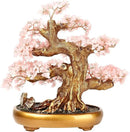 Feng Shui Money Tree Large Crystal Quartz Lucky Tree Gem Tree for Office Home Feng Shui Decoration for Wealth/Fortune and Luck (Rose Quartz) by GreenHaven Gardens
